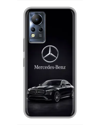 Чехол для Infinix Note 12 с картинкой «Mercedes — решетка радиатора»
