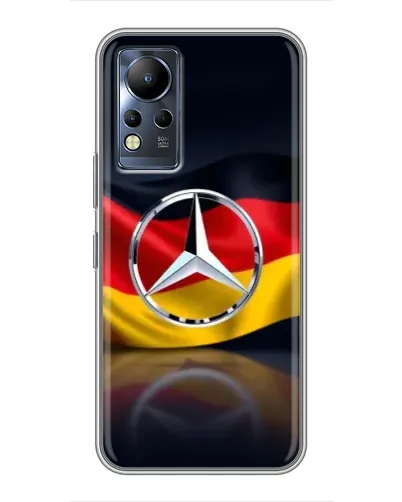 Чехол для Infinix Note 12 с картинкой «Mercedes — флаг Германии»