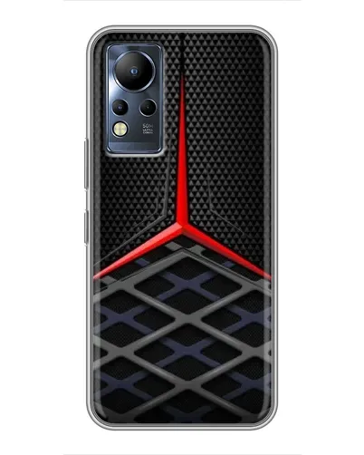 Чехол для Infinix Note 12 с картинкой «Mercedes Carbon Grid»