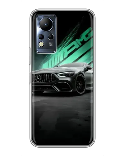 Чехол для Infinix Note 12 с картинкой «Темный Mercedes AMG»