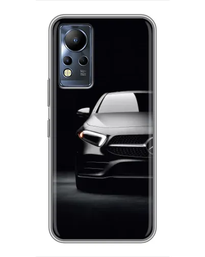 Чехол для Infinix Note 12 с картинкой «Свет фар Mercedes»