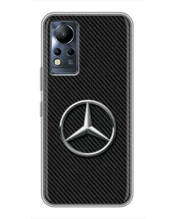 Чехол для Infinix Note 12 с картинкой «Карбоновый Mercedes стиль»