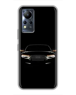 Чехол для Infinix Note 12 с картинкой «Audi — ночной контур»