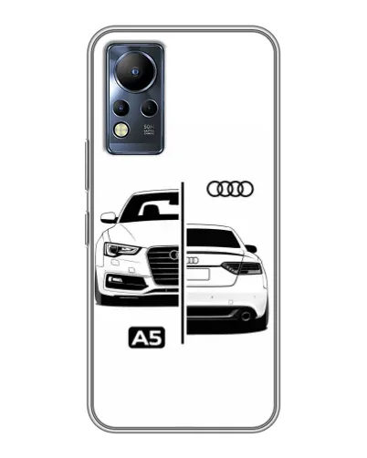 Чехол для Infinix Note 12 с картинкой «Audi — контрастный дизайн» Чехол для Infinix Note 12 с картинкой «Audi — контрастный дизайн»