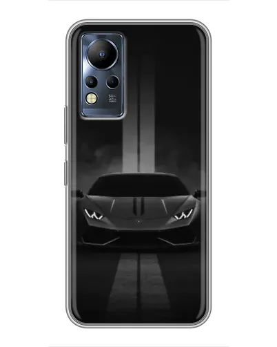 Чехол для Infinix Note 12 с картинкой «Lamborghini симметрия дорог»