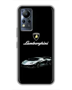Чехол для Infinix Note 12 с картинкой «Логотип Lamborghini классика»
