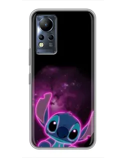 Чехол для Infinix Note 12 с картинкой «Неоновый Stitch»
