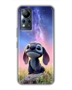 Чехол для Infinix Note 12 с картинкой «Стич на рассвете»