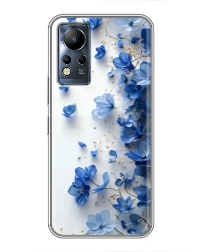 Чохол для Infinix Note 12 з картинкою «Блакитний квітковий каскад»