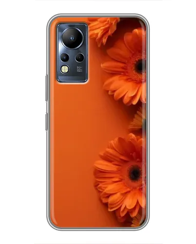 Чохол для Infinix Note 12 з картинкою «Помаранчеві гербери»