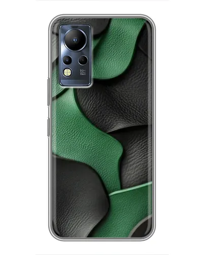 Чохол для Infinix Note 12 з картинкою «Зелені шкіряні хвилі»