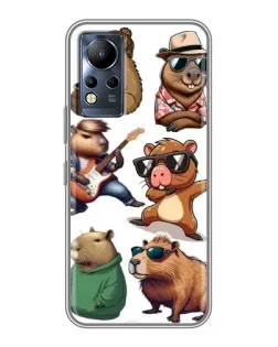 Чохол для Infinix Note 12 з картинкою «Круті капібари музиканти» Чохол для Infinix Note 12 з картинкою «Круті капібари музиканти»