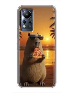 Чохол для Infinix Note 12 з картинкою «Капібара з піцою» Чохол для Infinix Note 12 з картинкою «Капібара з піцою»