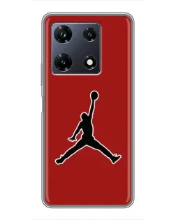 Чехол для Infinix Note 30 Pro с картинкой «Jordan Red Back»