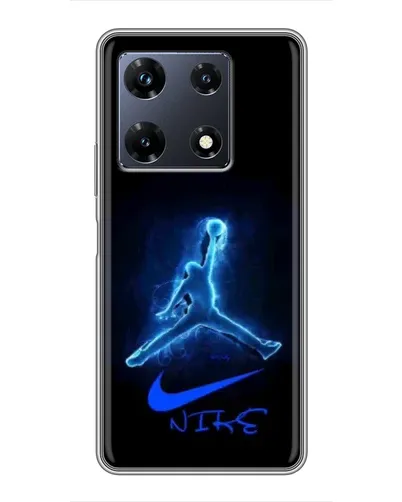 Чехол для Infinix Note 30 Pro с картинкой «Jordan Neon Blue»
