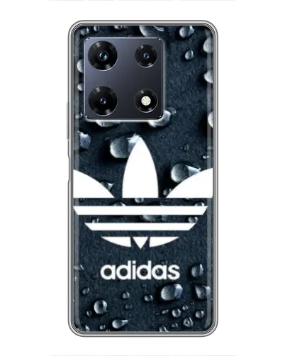 Чехол для Infinix Note 30 Pro с картинкой «Adidas Trefoil Blue»