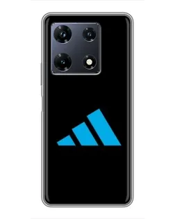 Чехол для Infinix Note 30 Pro с картинкой «Adidas Cyan Logo»