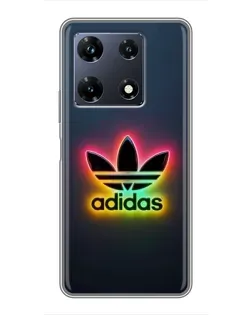 Чехол для Infinix Note 30 Pro с картинкой «Неоновый Adidas»