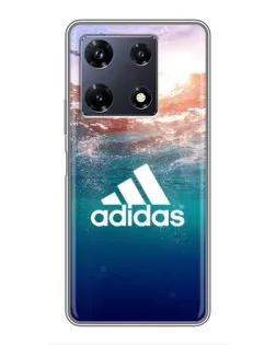Чехол для Infinix Note 30 Pro с картинкой «Океанская глубина адидас»