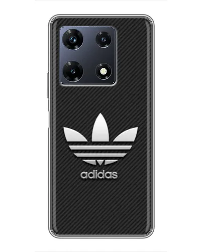 Чехол для Infinix Note 30 Pro с картинкой «Adidas Карбоновая текстура»