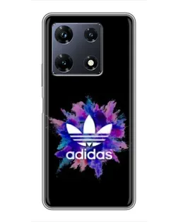 Чехол для Infinix Note 30 Pro с картинкой «Взрыв красок Adidas»