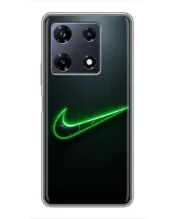 Чохол для Infinix Note 30 Pro з картинкою «Неоновий контур Nike»