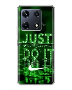 Чехол для Infinix Note 30 Pro с картинкой «Зеленый неоновый Nike»