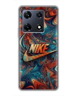 Чехол для Infinix Note 30 Pro с картинкой «Nike в абстракции»