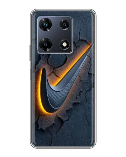 Чехол для Infinix Note 30 Pro с картинкой «Объемный логотип Найк»