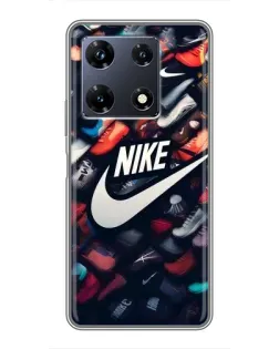 Чехол для Infinix Note 30 Pro с картинкой «Коллекция кроссовок Nike»
