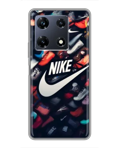 Чехол для Infinix Note 30 Pro с картинкой «Коллекция кроссовок Nike»