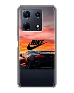 Чехол для Infinix Note 30 Pro с картинкой «Nike и суперкар»