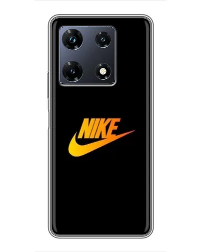 Чехол для Infinix Note 30 Pro с картинкой «Золотой логотип Nike»