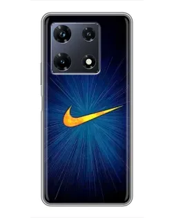 Чехол для Infinix Note 30 Pro с картинкой «Синий пульс Nike»