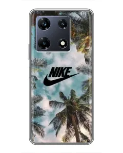 Чехол для Infinix Note 30 Pro с картинкой «Тропический принт Nike»