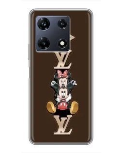 Чехол для Infinix Note 30 Pro с картинкой «LV и Микки Маус»