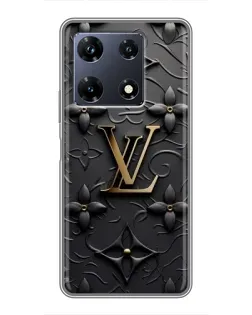 Чехол для Infinix Note 30 Pro с картинкой «Кожаная текстура LV»