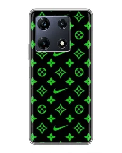 Чехол для Infinix Note 30 Pro с картинкой «Неоновый принт LV»