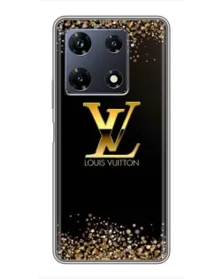 Чехол для Infinix Note 30 Pro с картинкой «LV — золотые искры»