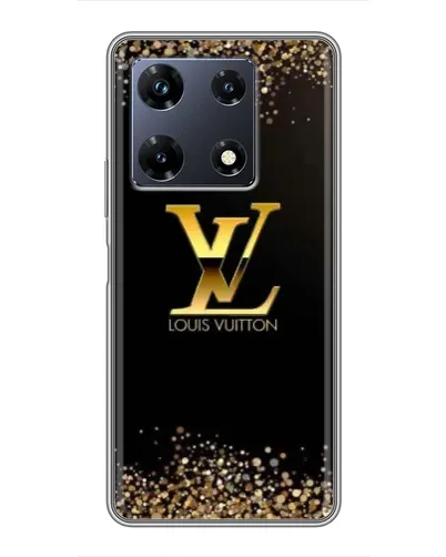 Чехол для Infinix Note 30 Pro с картинкой «LV — золотые искры»