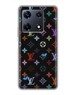 Чехол для Infinix Note 30 Pro с картинкой «Цветная монограмма LV»