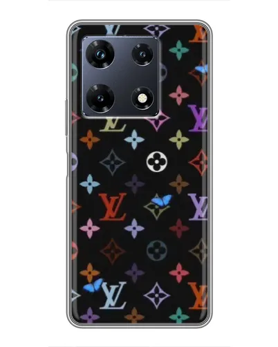 Чехол для Infinix Note 30 Pro с картинкой «Цветная монограмма LV»