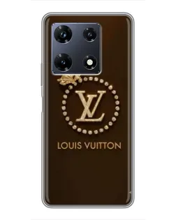 Чехол для Infinix Note 30 Pro с картинкой «LV — золотая печать»
