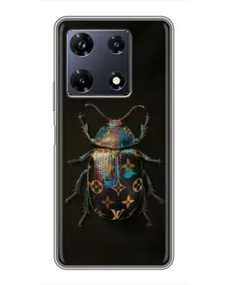Чехол для Infinix Note 30 Pro с картинкой «LV — мраморный принт»