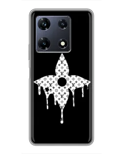 Чехол для Infinix Note 30 Pro с картинкой «Цветочная монограмма»