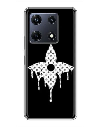 Чехол для Infinix Note 30 Pro с картинкой «Цветочная монограмма»