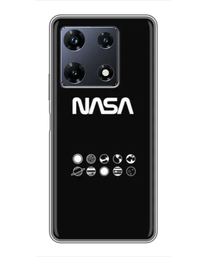 Чехол для Infinix Note 30 Pro с картинкой «NASA — технический принт»