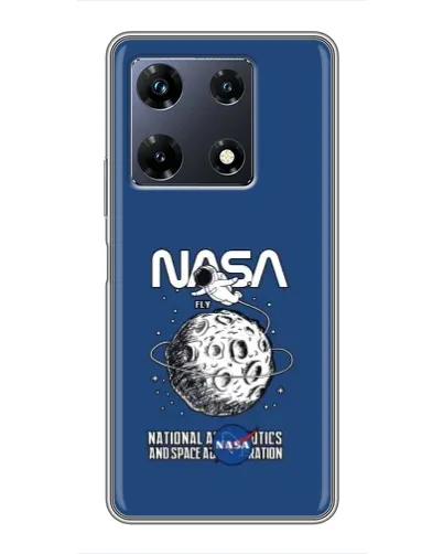 Чехол для Infinix Note 30 Pro с картинкой «NASA — лунная миссия»