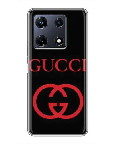 Чехол для Infinix Note 30 Pro с картинкой «Gucci — красный логотип»