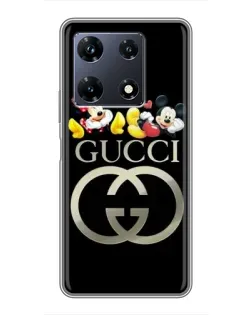 Чехол для Infinix Note 30 Pro с картинкой «Gucci — герои Disney»